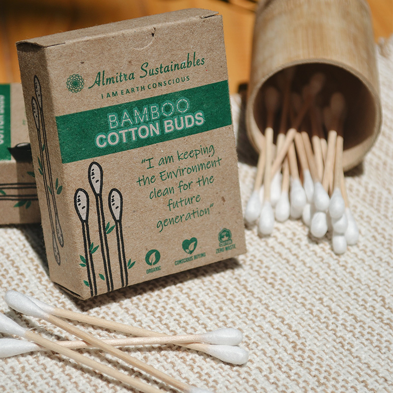 Bamboo Cotton Buds Almitra Sustainables Ethico Inspiring